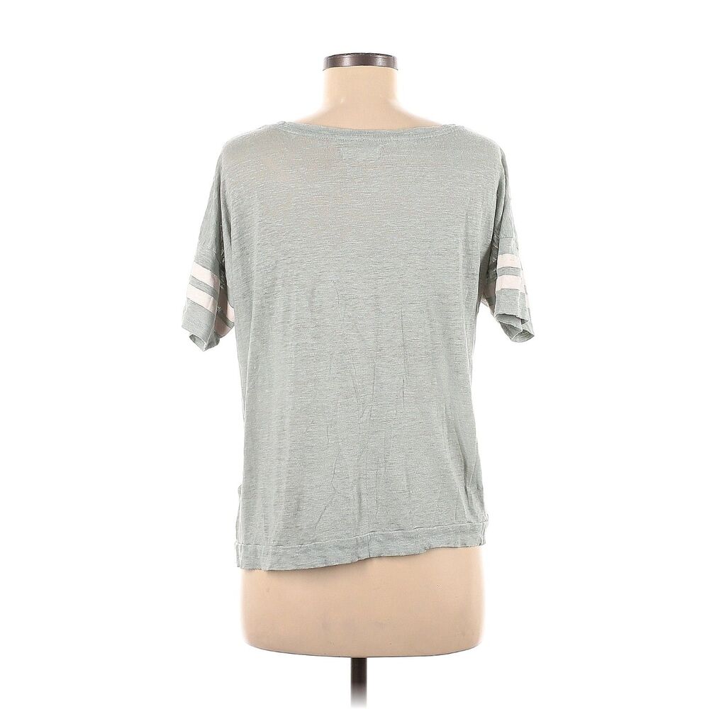 Madewell Short Sleeve 100% Linen T-Shirt Light Teal Sporty Medium